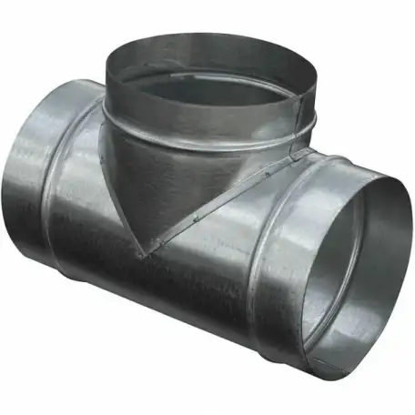 Тройник воздуховода Размер: 100х100 мм; 125х125 мм; 140х140 мм, фотография 1