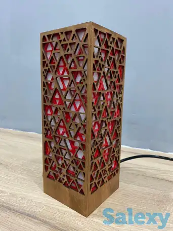 Красный Интерьерный светильник - ночник, фотография 3