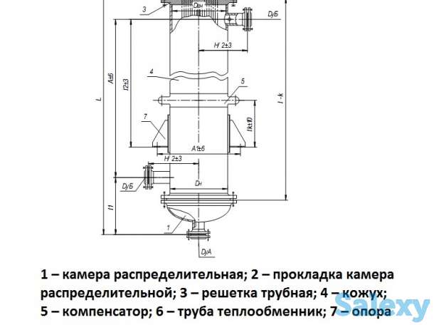Холодильники с неподвижными трубными решетками типа ХНГ, ХКГ, ХНВ, ХКВ, фотография 1