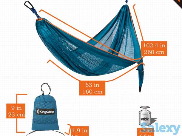 Гамак kingcamp cool hammock синий, фотография 2