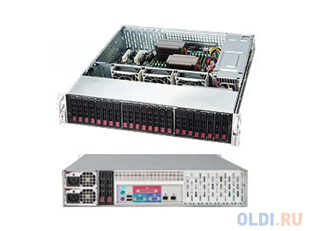 Корпус supermicro cse-216be1c-r920lpb 2u, 24x2.5