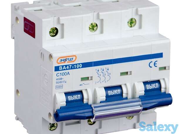 Автоматический выключатель NC100H 3P 100A (ВА 47-100) Энергия, 2 шт, фотография 1