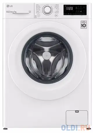 Стиральная машина lg f2wv3s7n3e пан.англ. класс: d загр.фронтальная макс.:7кг белый, фотография 1