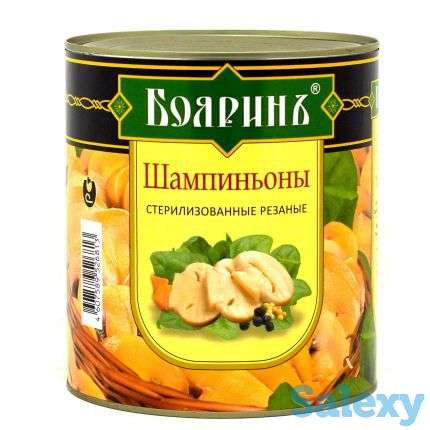 Шампиньоны целые(мелкие), резаные премиум с/б, ж/б, фотография 3