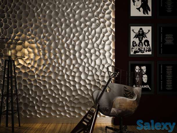 Гипсовые 3Д панели для стен Алматы, фотография 10