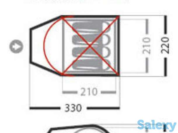 Палатка нормал лотос 4 хаки, фотография 3