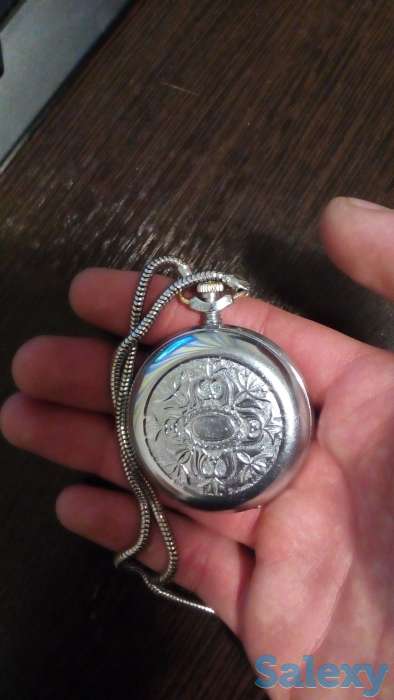 Карманные часы советские антиквар, молния, фотография 3