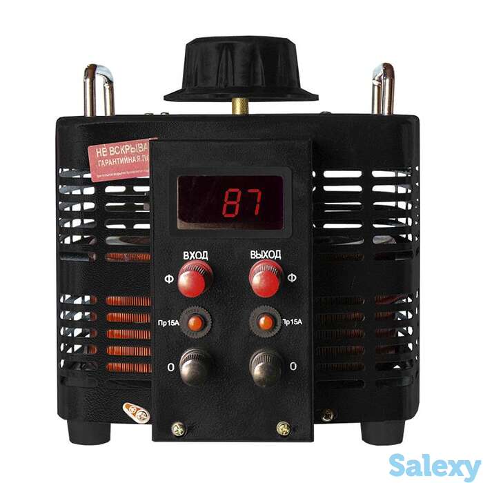 Автотрансформатор (латр) энергия black series tdgc2-5ква 15а (0-300v) однофазный, фотография 1