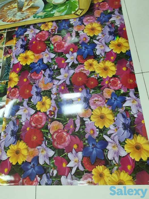 Ламинированная клеенка, рисунок с обоих сторон Большой размер, фотография 8