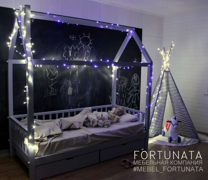 Новинка! ДЕТСКАЯ КРОВАТЬ ДОМИК! Легко превращается в ДИВАН, фотография 4