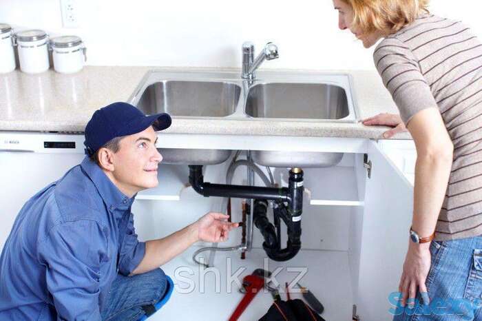 Установка счётчика воды эконом в алматы. услуги сантехника, фотография 1