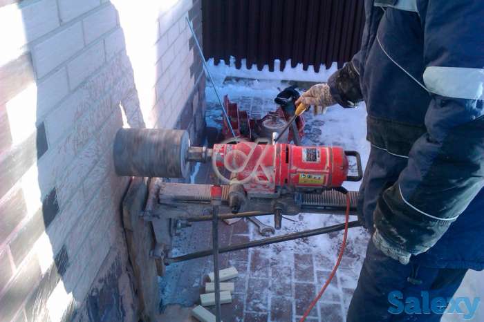 Алмазное сверление (бурение), алмзосверление, сантехник, электрик, сварщик, муфельная печь, фотография 3