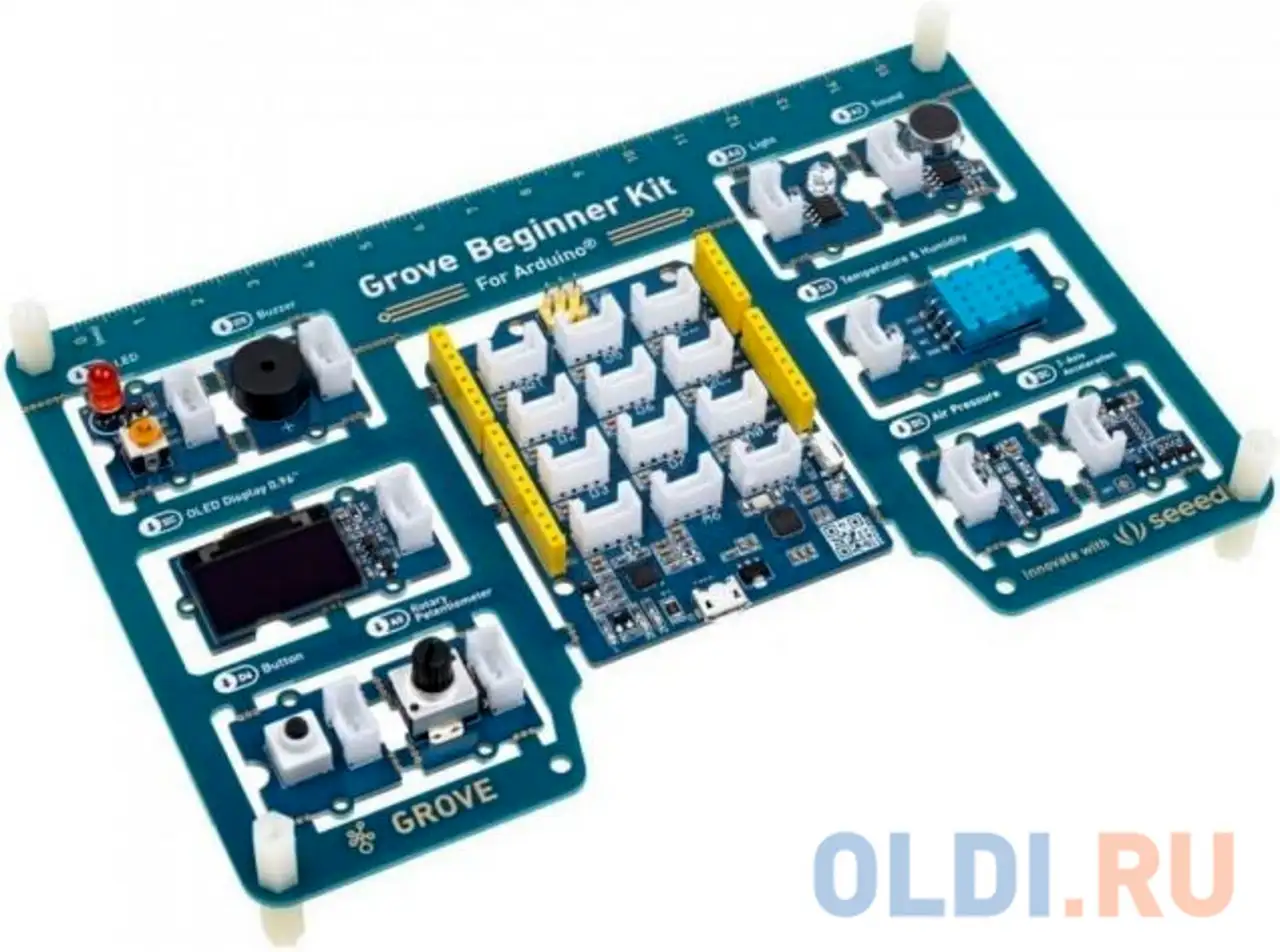 110061162 grove beginner kit for arduino - all-in-one arduino compatible board, фотография 1