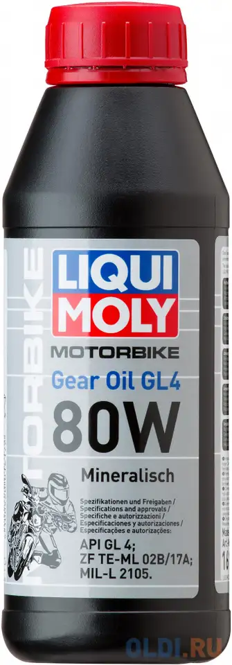 Минеральное трансмиссионное масло liquimoly gear oil 80w 0.5 л 1617, фотография 1