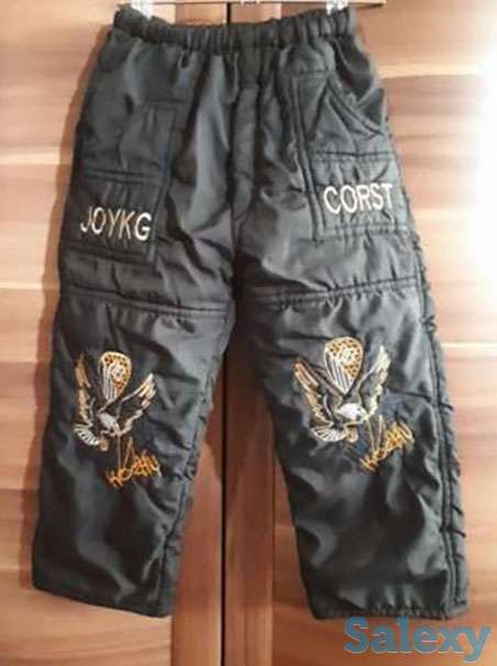 Балоневые утепленные штаны, вельветовые брюки, фотография 1