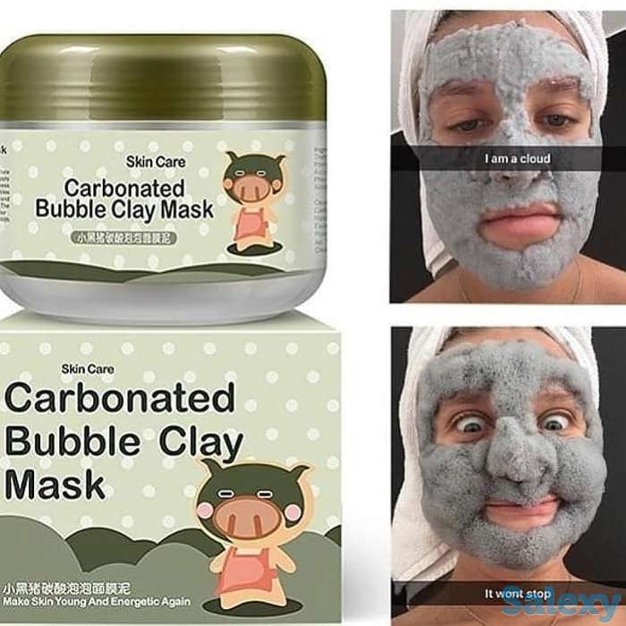 КИСЛОРОДНАЯ ГЛИНЯНАЯ МАСКА  для очищения лица, фотография 1