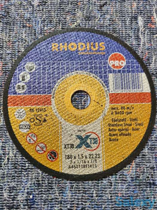 Диск АБРАЗИВ отрезной по мет RHODIUS Германия, фотография 1