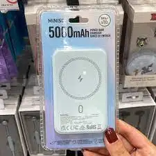 miniso jp269 powerbank беспроводная зарядка 5000mah, фотография 1