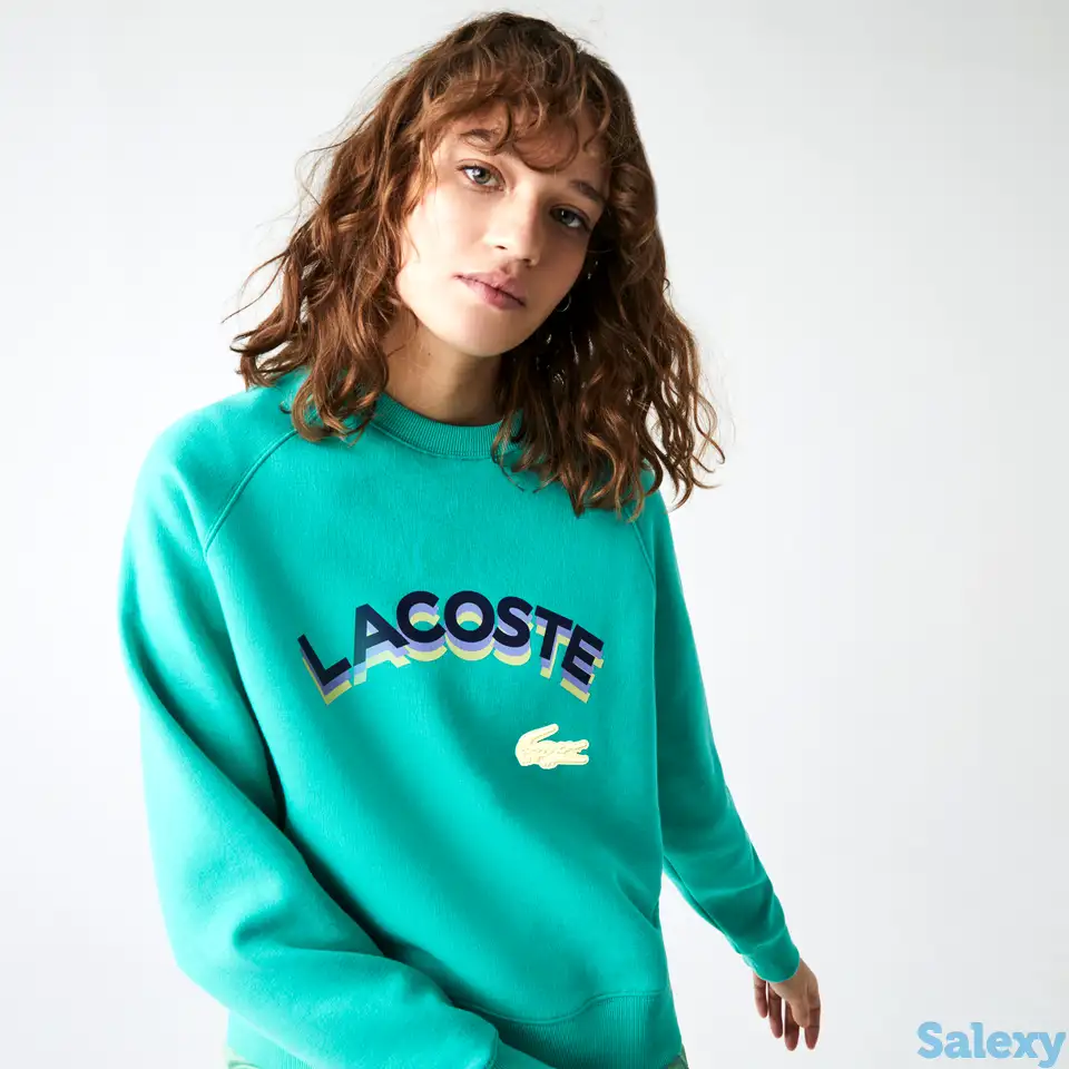 Женская укороченная толстовка lacoste live, фотография 1