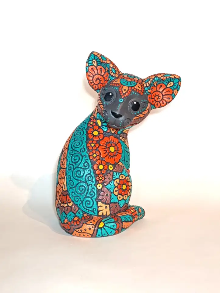 Копилка Кошка ажурная, фотография 1