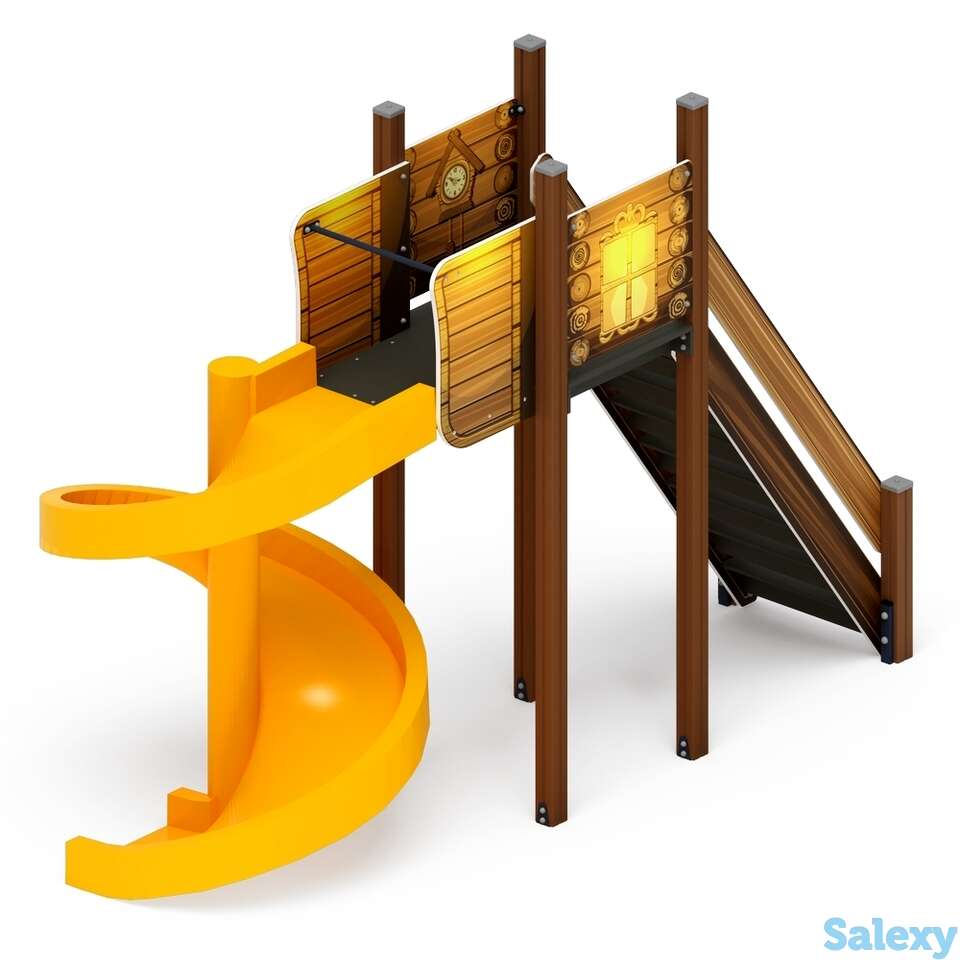 Горка винтовая h-2000 (винтовой скат) ио 43.01.01-02 (эко), фотография 1