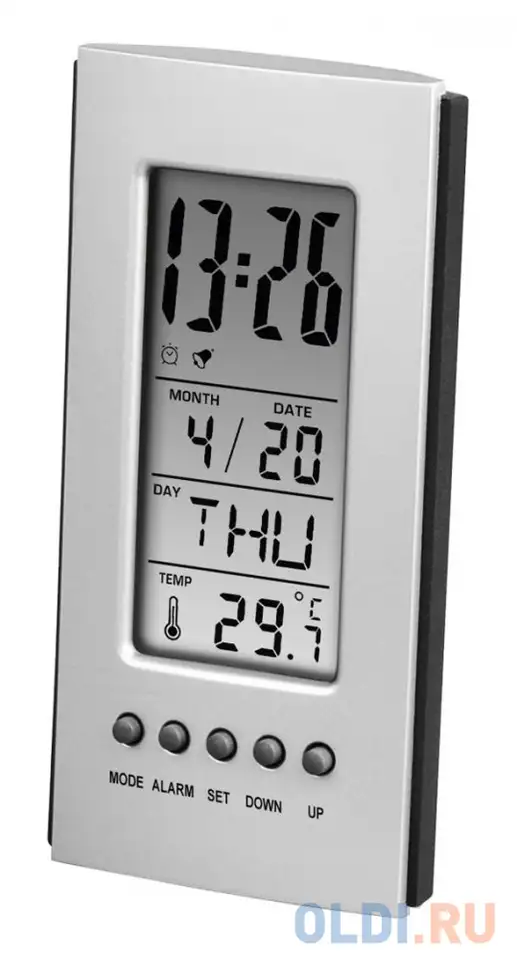 Термометр hama h-186357 серебристый/черный, фотография 1