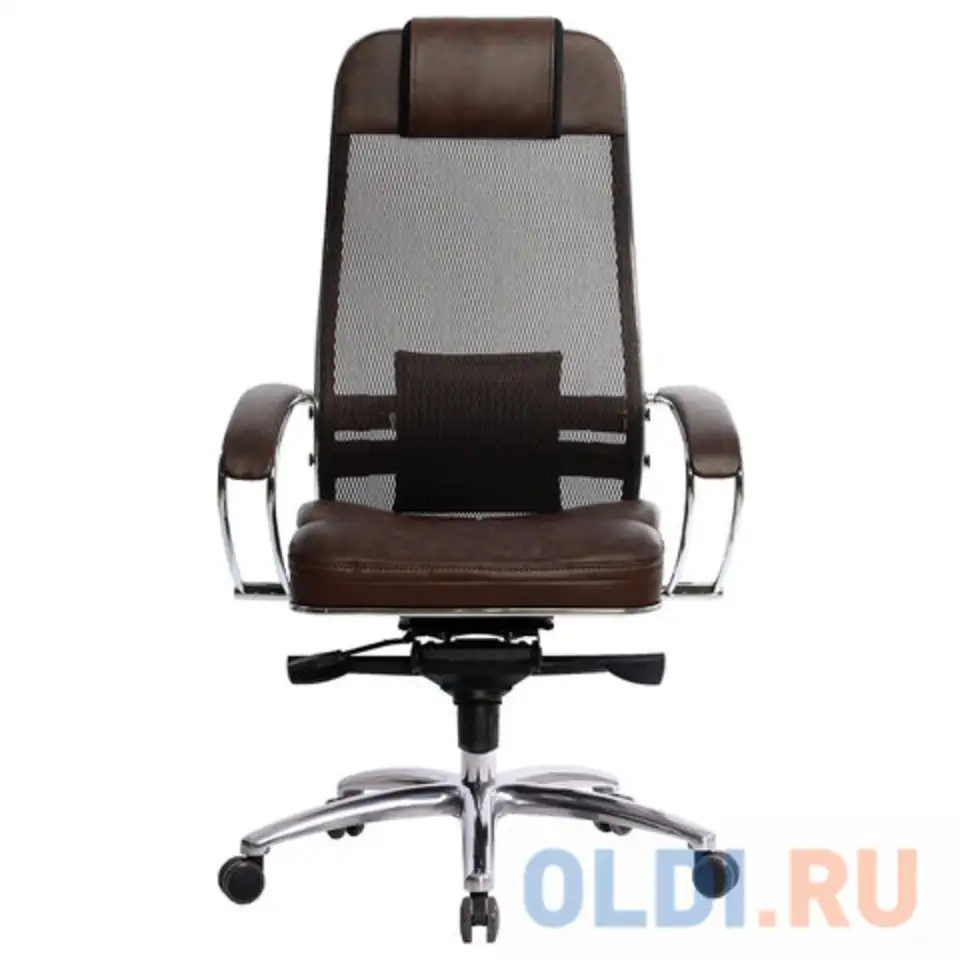 Кресло руководителя метта samurai sl-1 чёрный темно-коричневый, фотография 1