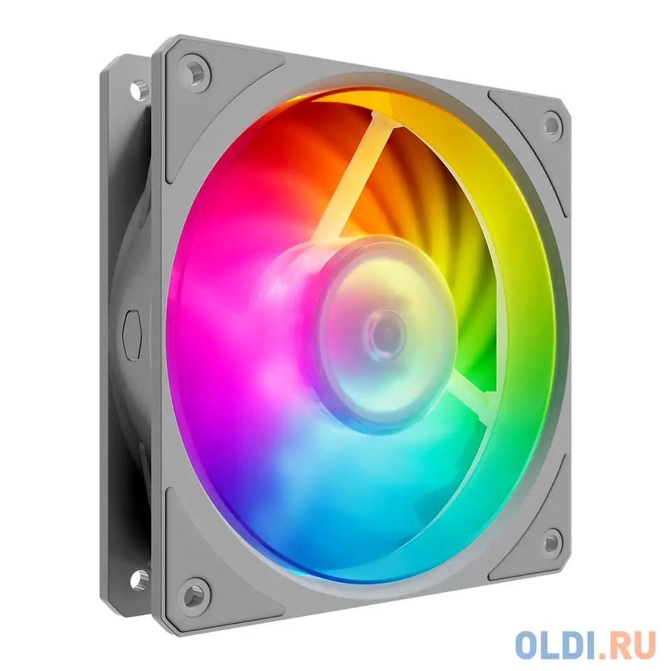 Кулер для корпуса 1 ватт/ mobius 120p argb white edition, фотография 1