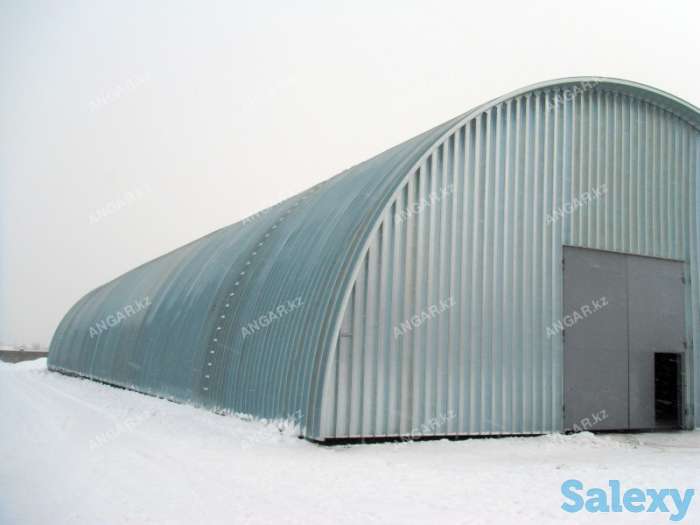 Строительство и монтаж арочных ангаров в г. Уральск, фотография 1