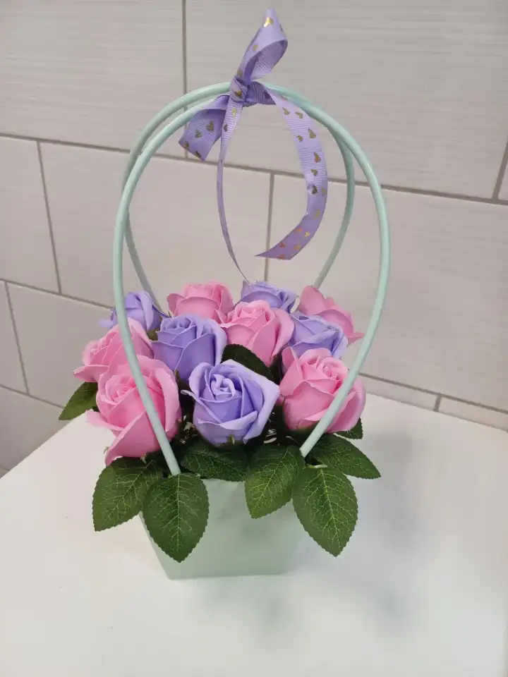 Букеты из мыльных цветов, фотография 2