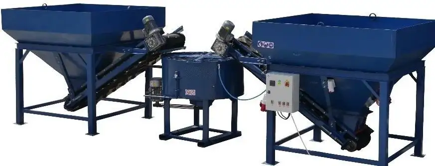 Бетонный мини завод полуавтоматический SUMAB 3 м3час, фотография 2