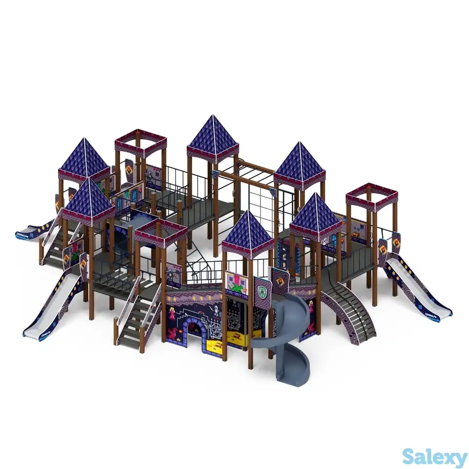 Детский игровой комплекс «замок» (пиксель) 2.18.12-03, фотография 1