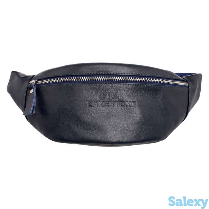 Кожаная поясная сумка ellis dark blue, фотография 1