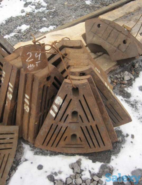 Облицовки (футеровки) мельницы СМ 1456. Запасные части СМ 1456, фотография 3