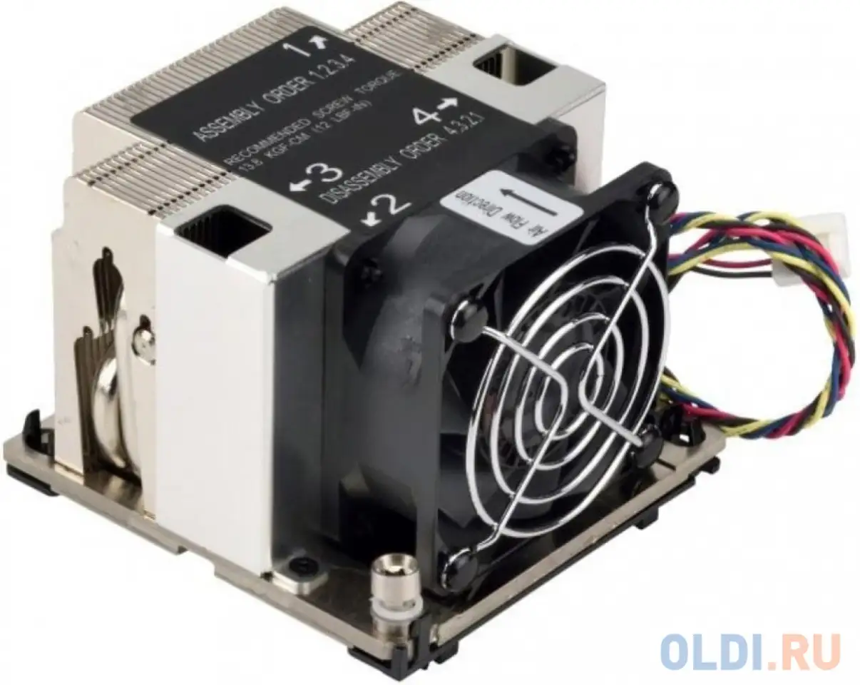 Вентилятор supermicro cooling 2u active cpu lga 3647-0 hs for x11, фотография 1