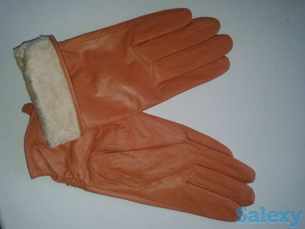 Кожаные перчатки женские, фотография 1