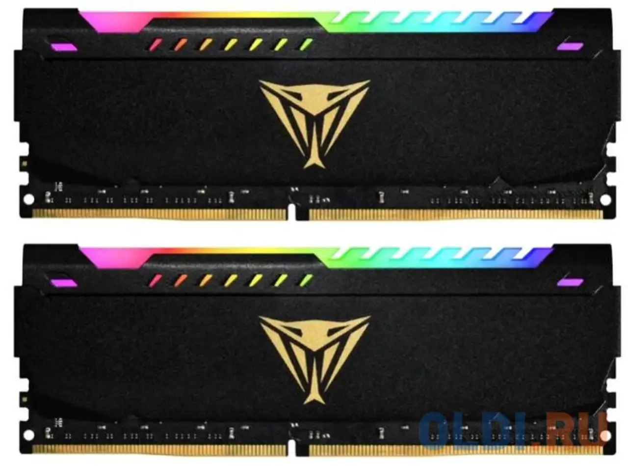 Оперативная память для компьютера patriot viper steel rgb dimm 32gb ddr4, фотография 1