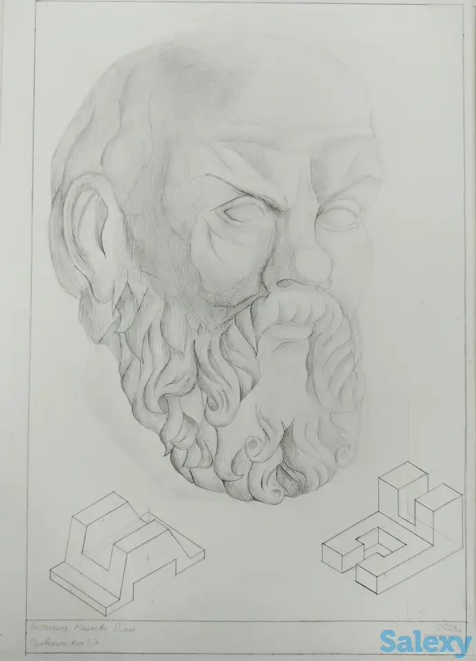 Подготовка к творческим экзаменам, академический рисунок, черчение, фотография 4