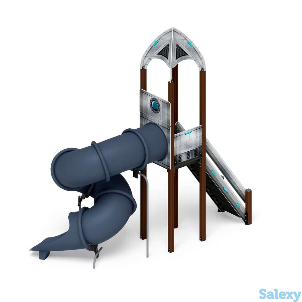 Горка космопорт (серый) тоннельная винтовая н-2000 ио 45.14.01-01, фотография 1