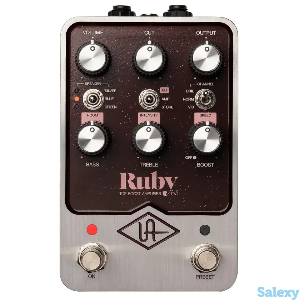 Педаль эффектов universal audio uafx ruby ’63 top boost amplifier, фотография 1