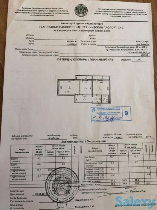 продается 2комнатная квартира с мебелью,жк Жайна,78 кв.м,, фотография 1