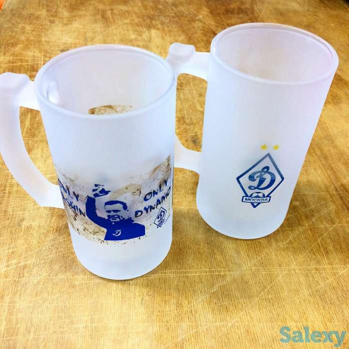 Пивные кружки с принтом любимой команды. Печать на кружках логотипа команды и много другого., фотография 1