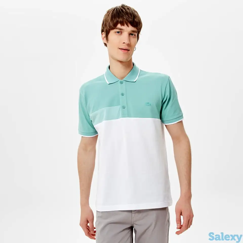 Мужское поло lacoste mavi relaxed fit, фотография 1