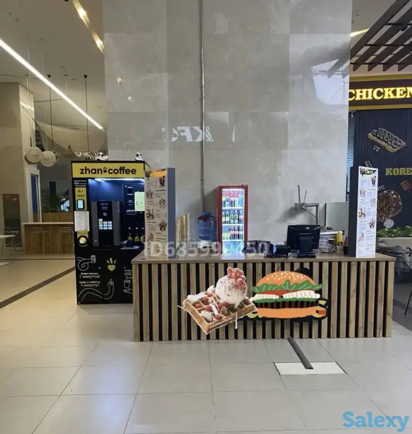 Продам действующий бизнес, островок + кофейня на фудкорте ТРЦ , фастфуд, фотография 1