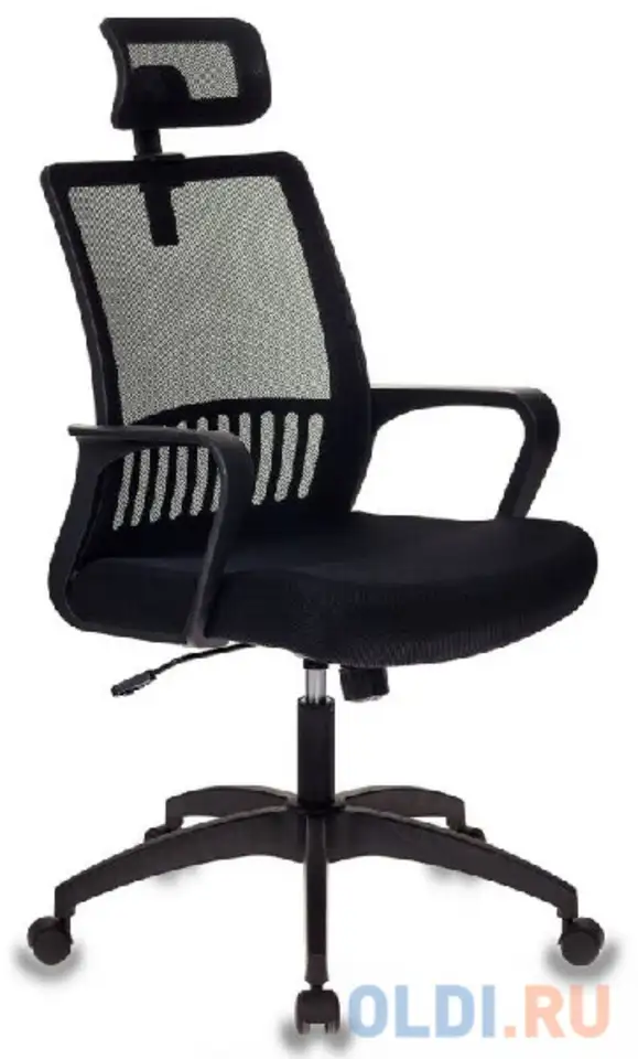 Кресло бюрократ mc-201-h/tw-11 спинка сетка черный tw-11, фотография 1