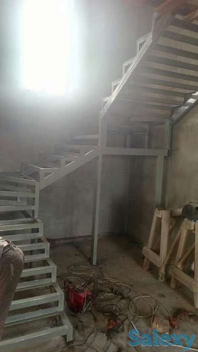 Изготовление ЛЕСТНИЦЫ, НАВЕСЫ, ПЕРИЛА, ВОРОТЫ, КОЗЫРЬКИ, И МНОГОЕ ДРУГОЕ, фотография 3