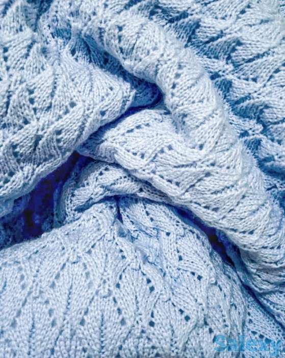 Детский плед нежно-голубого цвета, фотография 1