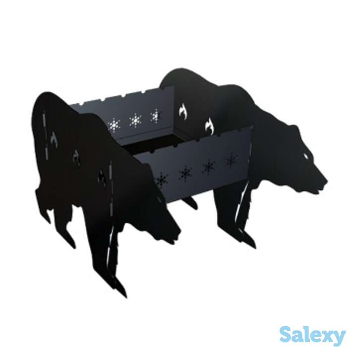 Мангал монолит медведь, фотография 1