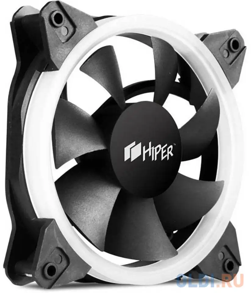 Вентилятор для корпуса hiper hcf1251-03 single ring, rgb fan oem, фотография 1