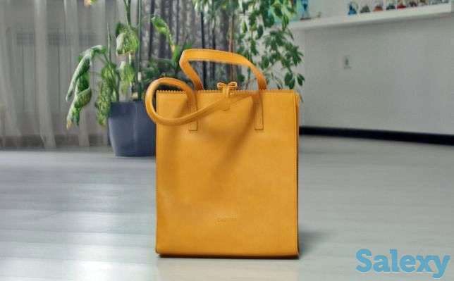 Сумка женская, 'Charm', новая, экокожа, с кошельком на ремешке, рыжая, фотография 1